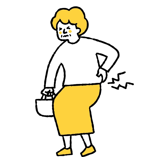 こんなお悩みを解消いたします 腰の痛み